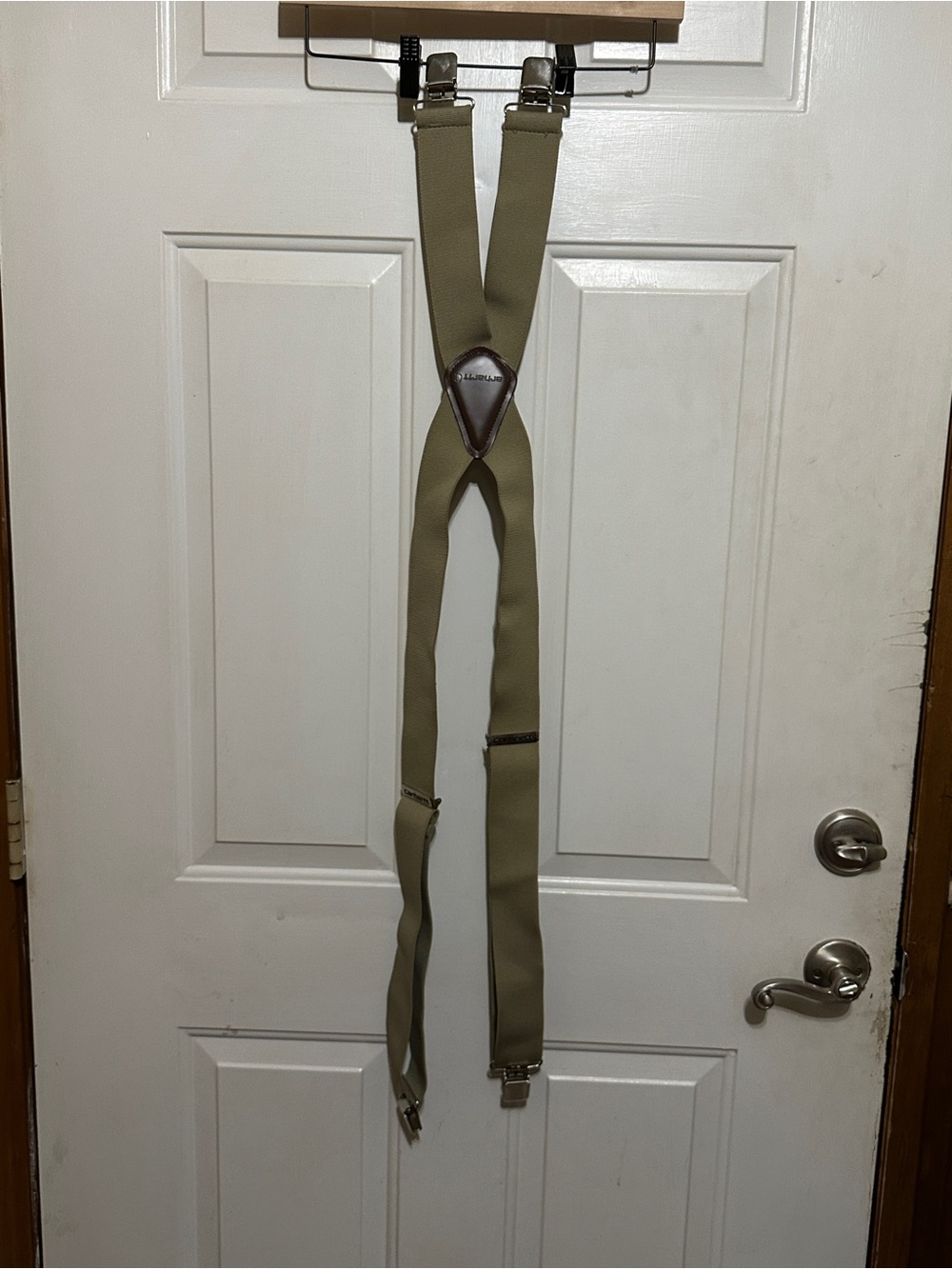 Carhartt Mens Utility Suspenders Rugged Flex X-Back Adjustable Tan Beige Khaki